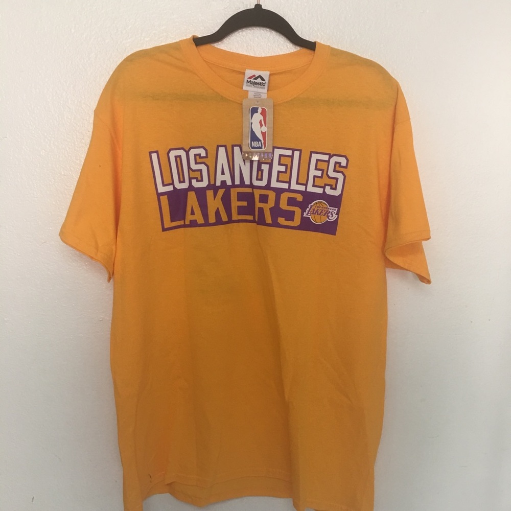 Mens Short Sleeve Los Angeles Lakers T Shirt